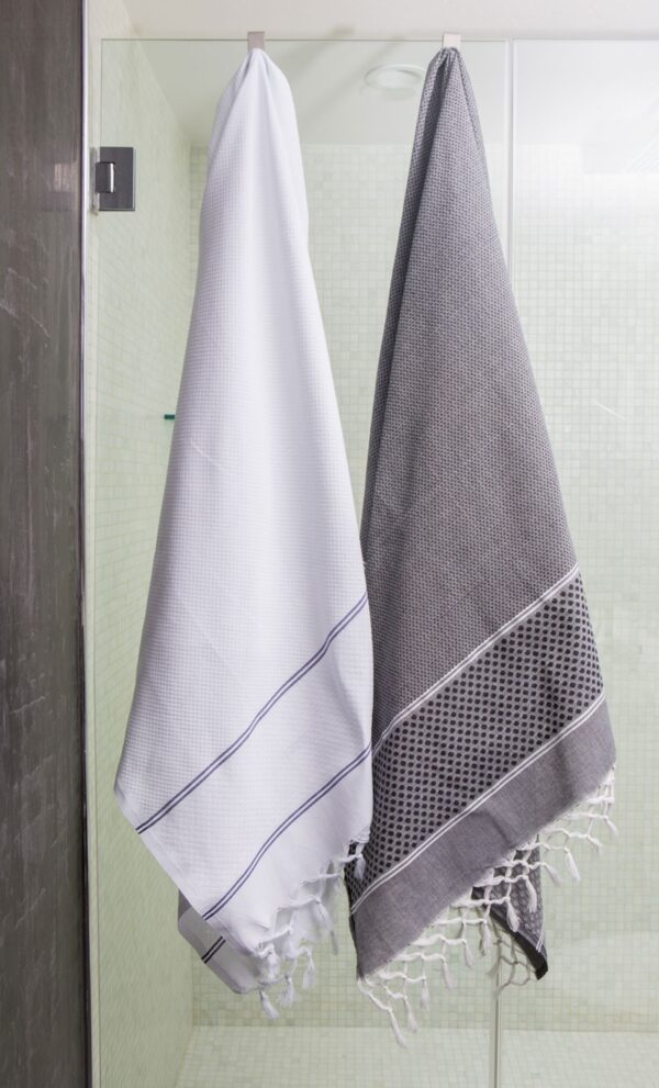 Fouta Towel Honeycomb Polka Dots Jacquard