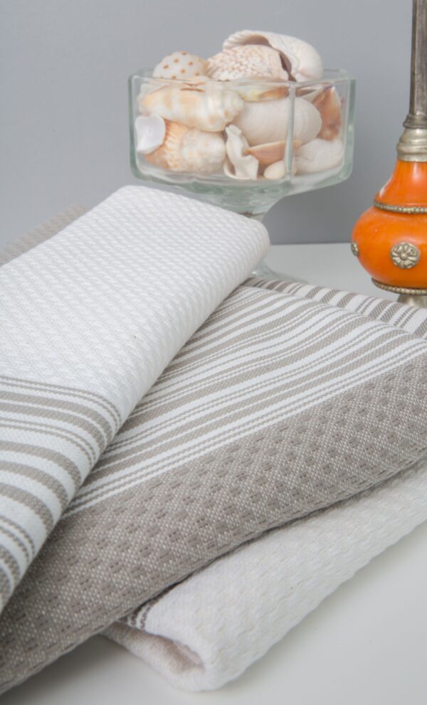 Fouta towel Neutral Positive/ Negative Thin Stripes