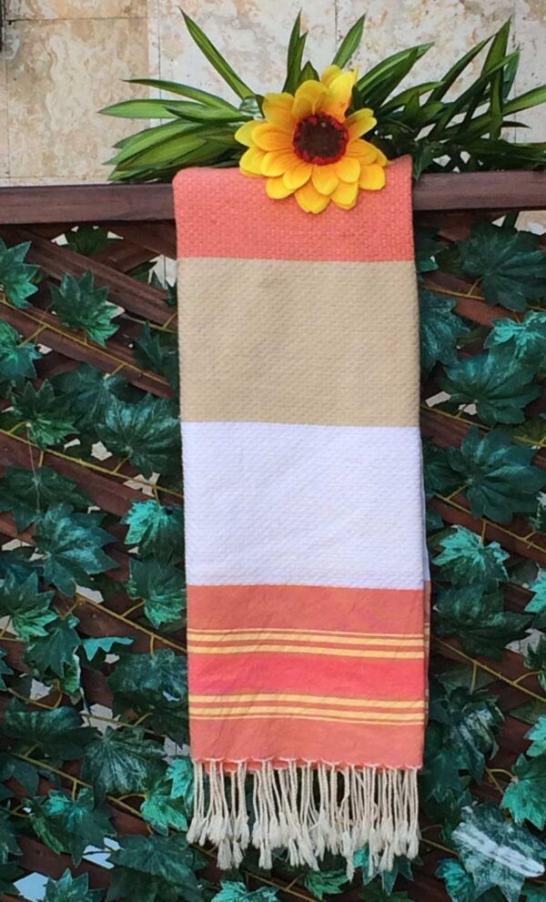 Fouta Beach Towel Multicolor Honeycomb