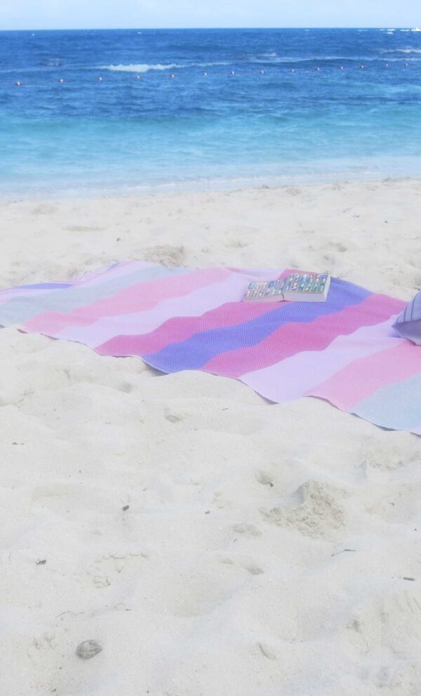 Fouta Beach Towel Multicolor Honeycomb