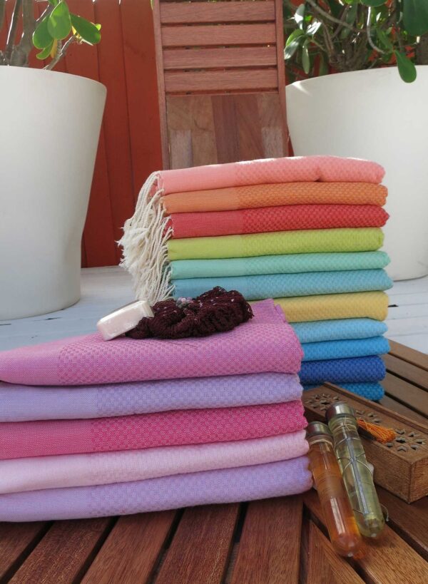 Fouta Solid Color Honeycomb