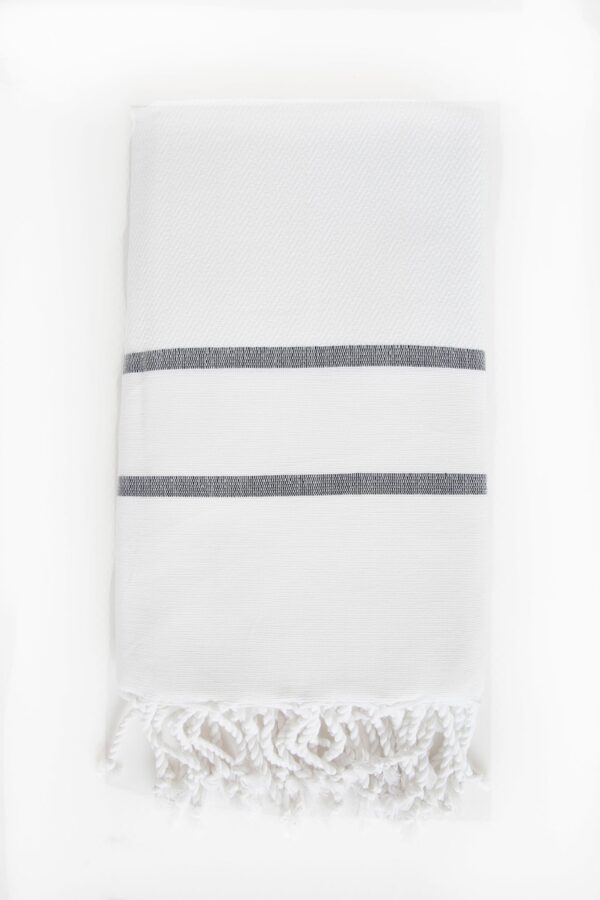 Fouta Towel Herringbone 2 Stripes