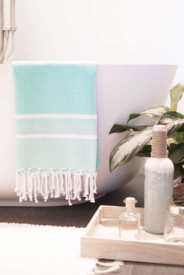 Fouta Towel Herringbone 2 Stripes