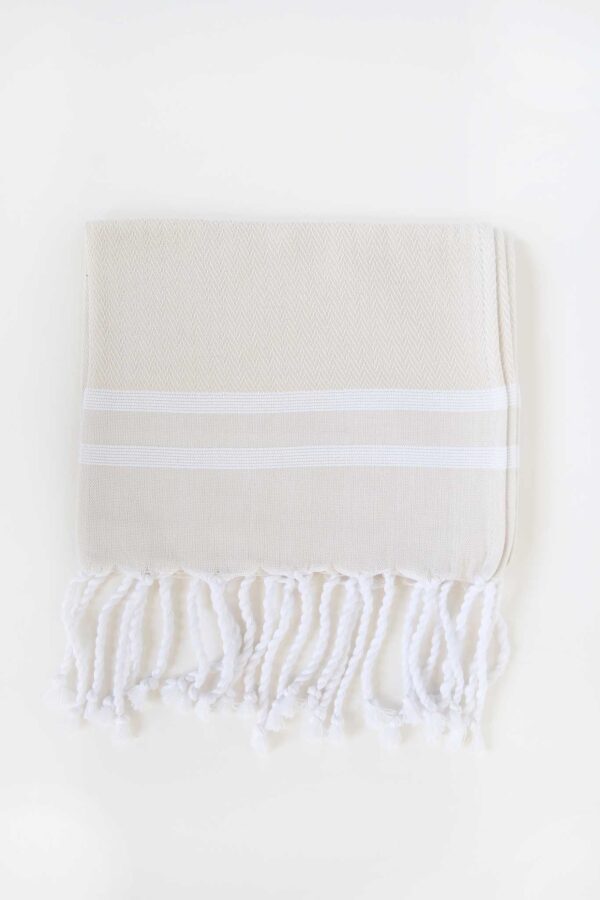 Guest Towel Herringbone 2 Stripes
