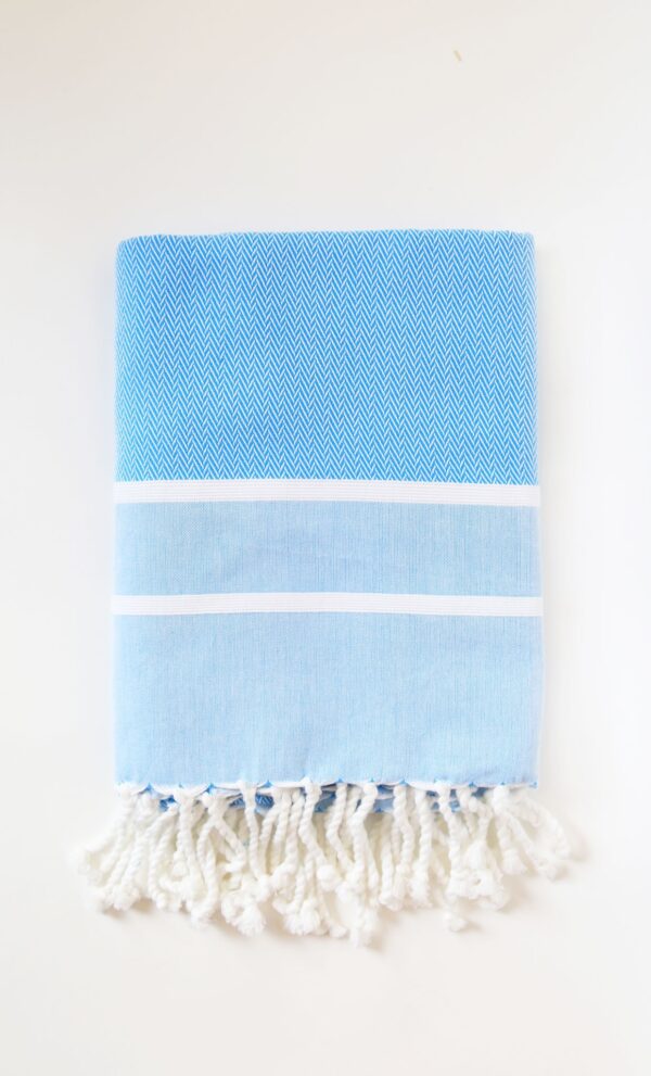 Fouta Guest Towel Herringbone 2 Stripes