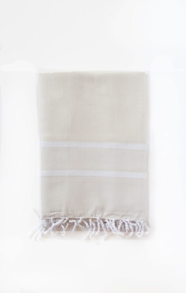 Fouta Towel Herringbone 2 Stripes