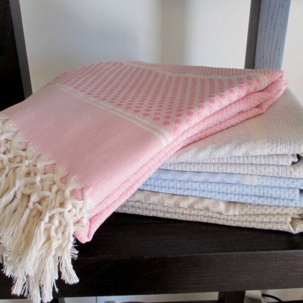 Fouta Honeycomb Polka Dots Jacquard