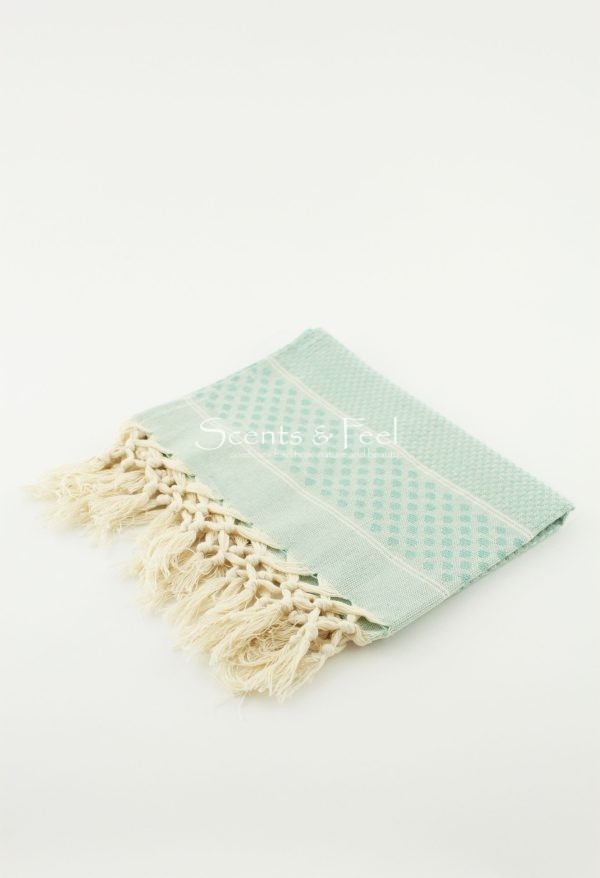 Guest Towel Honeycomb Polka Dots Jacquard