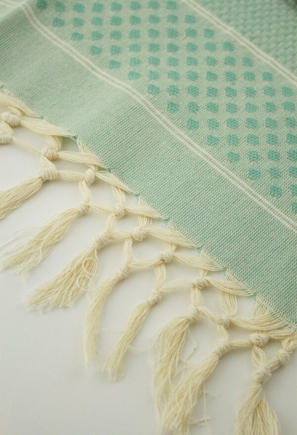 Guest Towel Honeycomb Polka Dots Jacquard