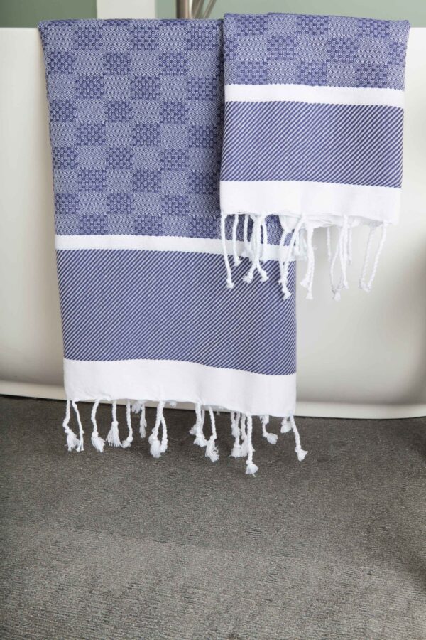 Fouta Towel Plaid Jacquard Honeycomb