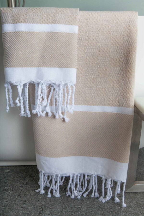 Fouta Towel Plaid Jacquard Honeycomb