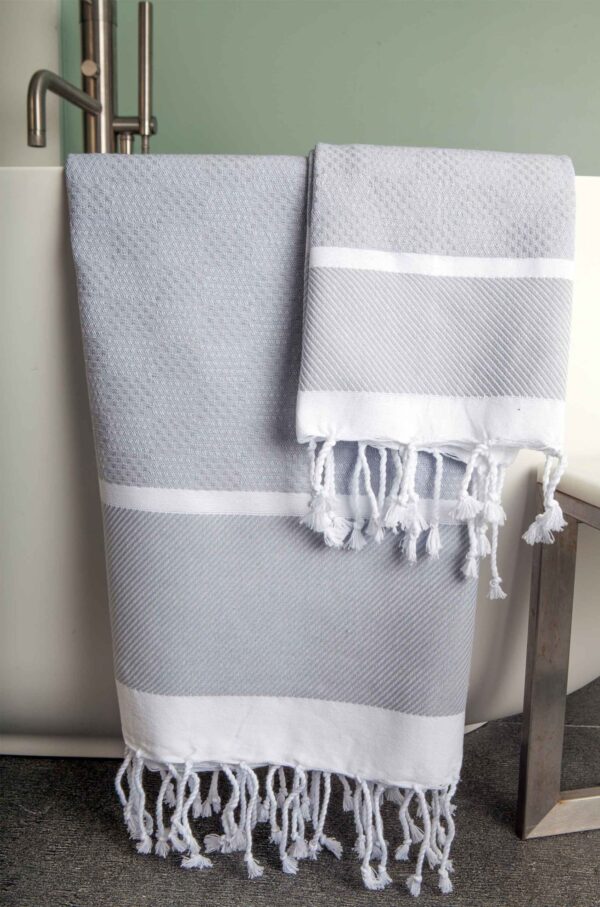 Fouta Towel Plaid Jacquard Honeycomb