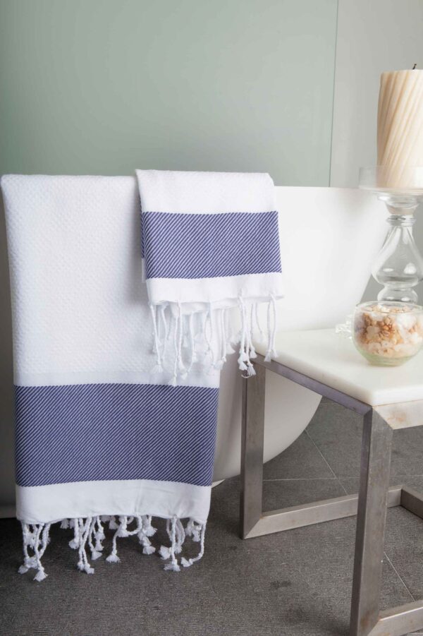 Fouta Towel Plaid Jacquard Honeycomb