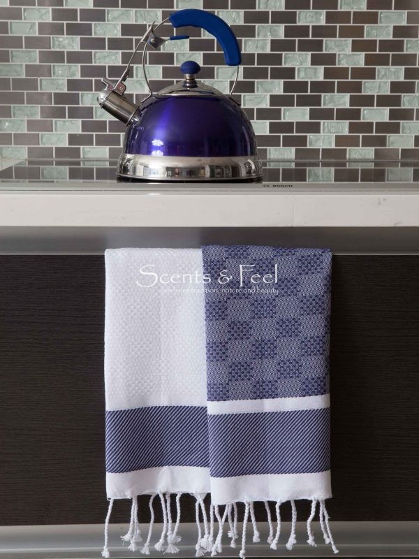 Guest towel plaid jacquard