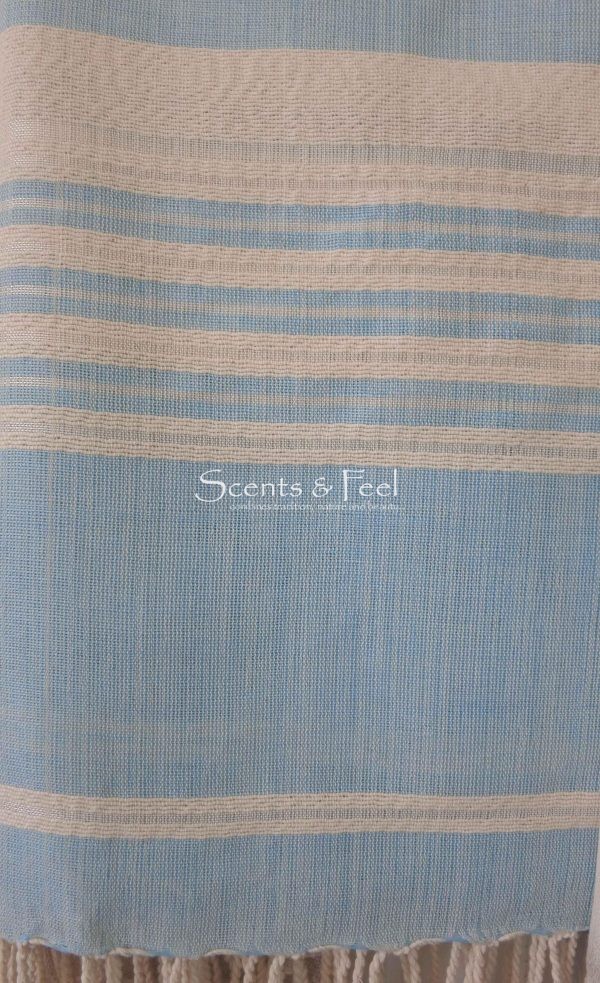 Throw Ethnic Relief Silk Stripes Linen/ Cotton