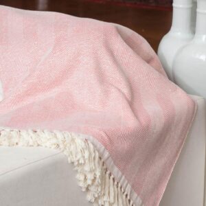 Herringbone Irridescent Throw Reversible