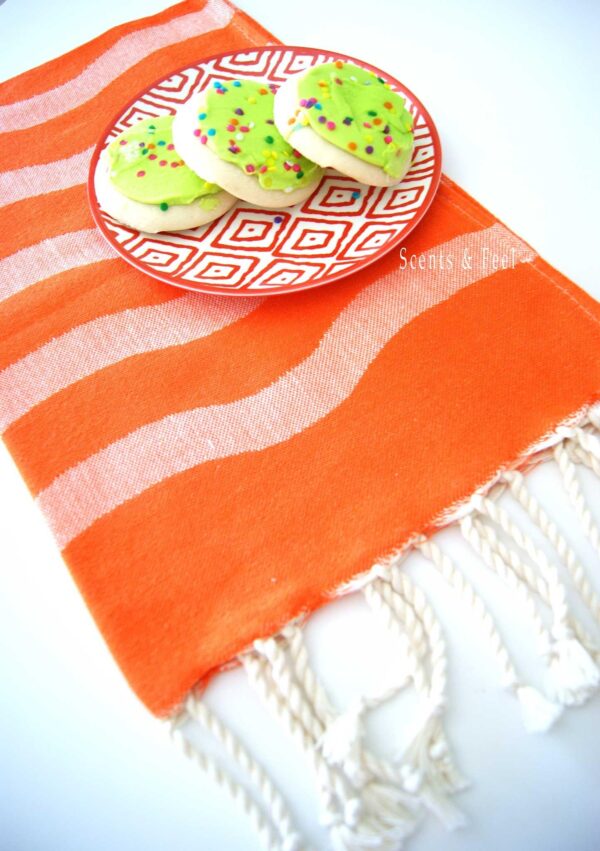 Turkish Guest Towel Wavy Stripe