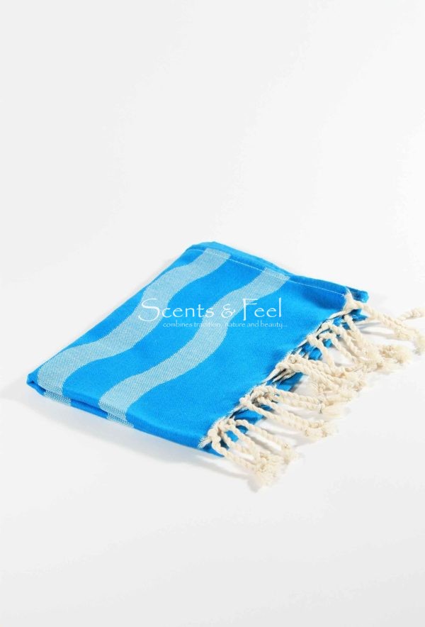 Turkish Guest Towel Wavy Stripe