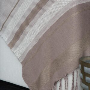 Throw Linen/Cotton/Bamboo Jacquard