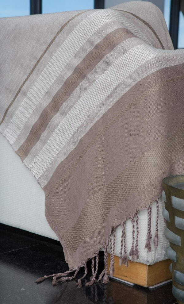 Throw Linen/Cotton/Bamboo Jacquard