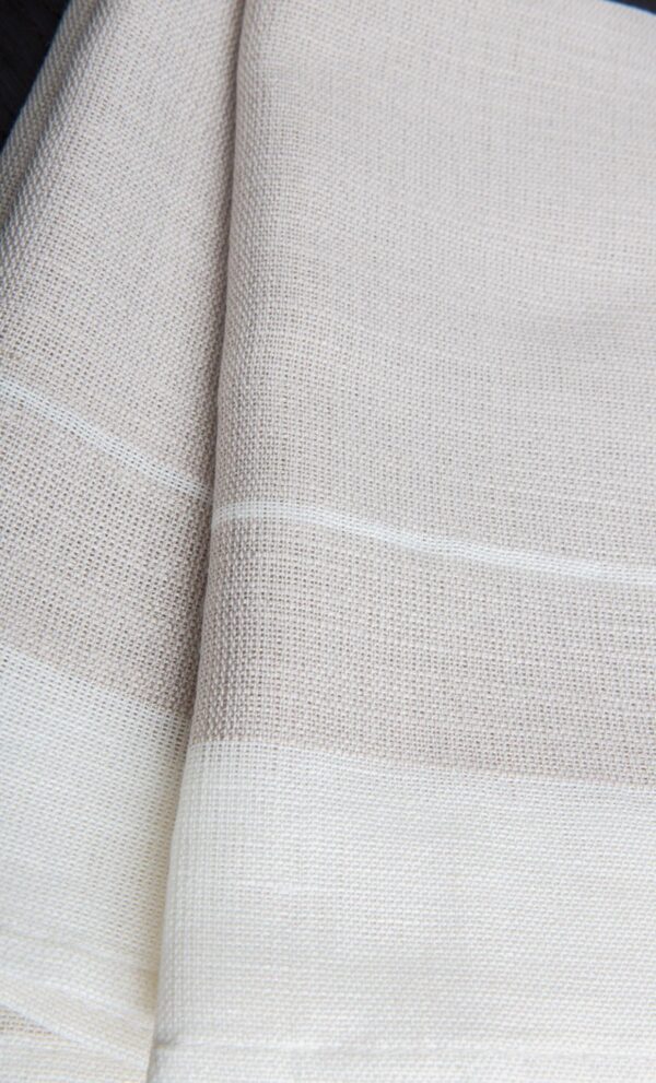 Set of 4 napkins Bicolor Thin Stripes Linen and Cotton