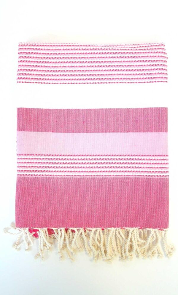 Fouta Ibiza Thin Stripes Fushia