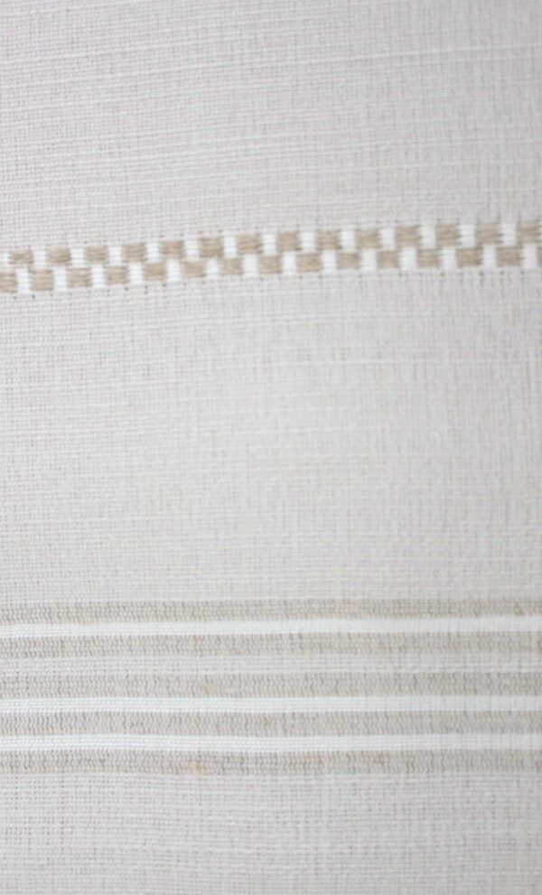 Throw Linen and Cotton Stitches Beige