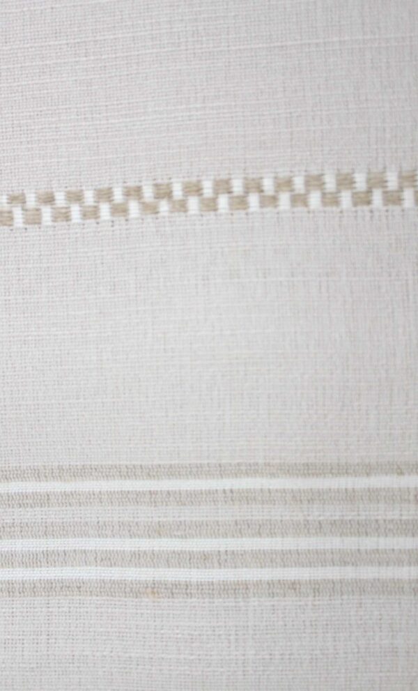 Throw Linen and Cotton Stitches Beige