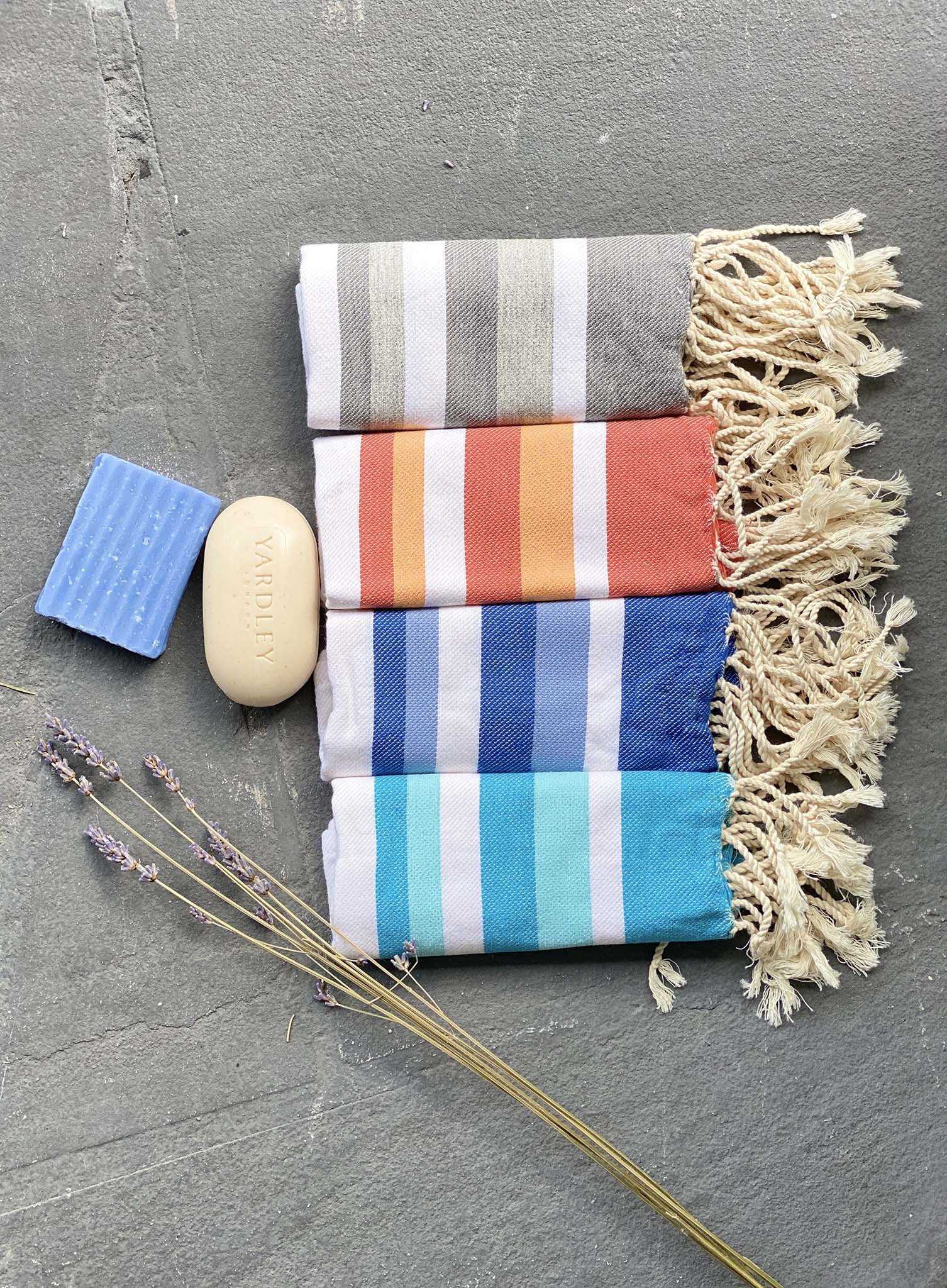 Hand Woven Striped Kitchen Towels | Ticking Stripe