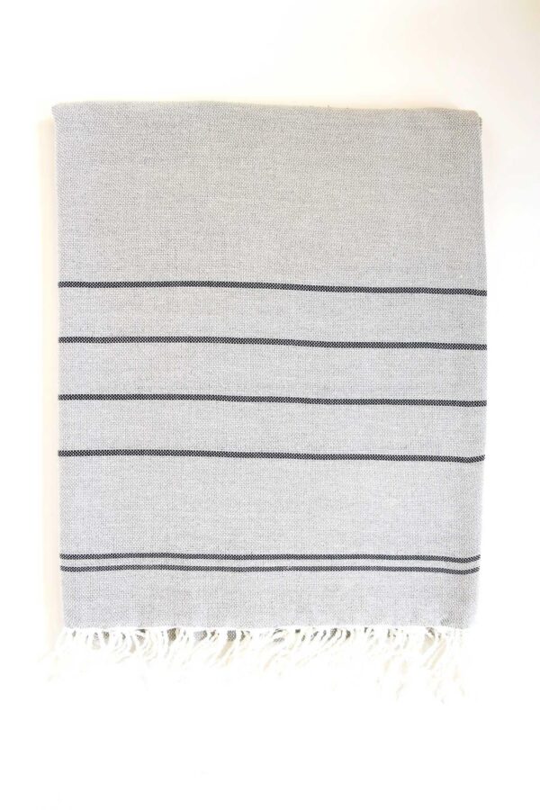 Throw Bamboo Linen Fine Stripes