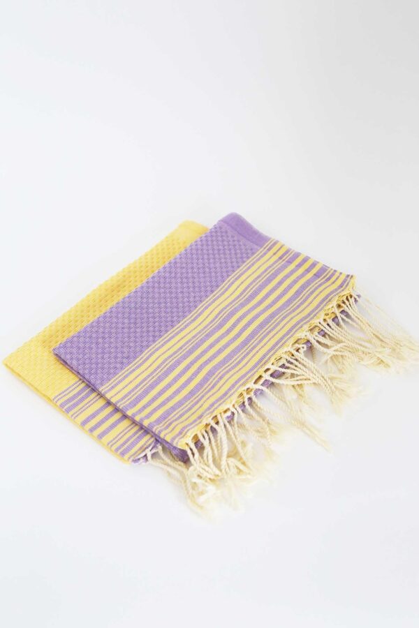 Set of 2 Guest Towel Thin Stripes