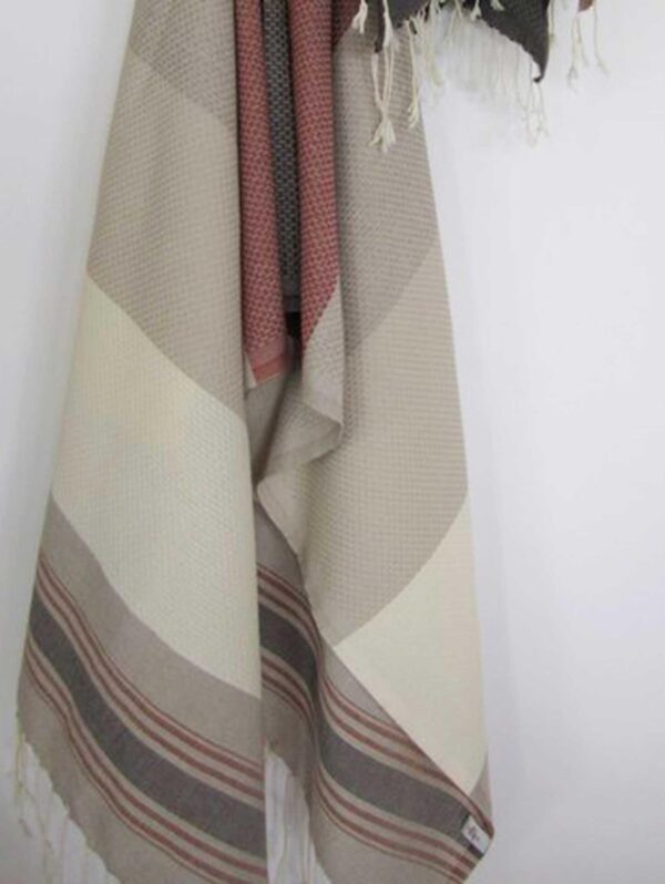 Fouta Neutral Multicolor Honeycomb