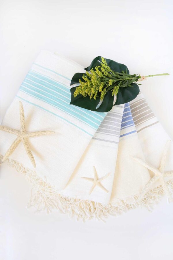 Throw Traditional Stripes Bamboo/Linen