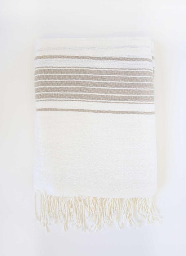 Throw Traditional Stripes Bamboo/Linen