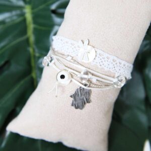 Bracelet Lace White