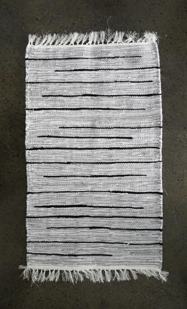 Small Chine Hand Woven Recycled Cotton Rug