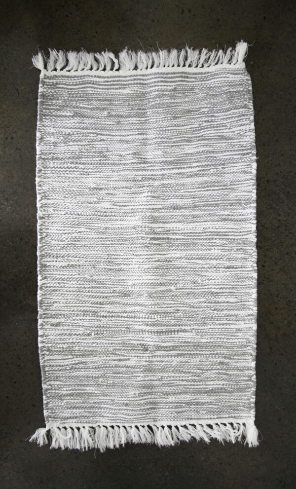 Small Chine Hand Woven Recycled Cotton Rug