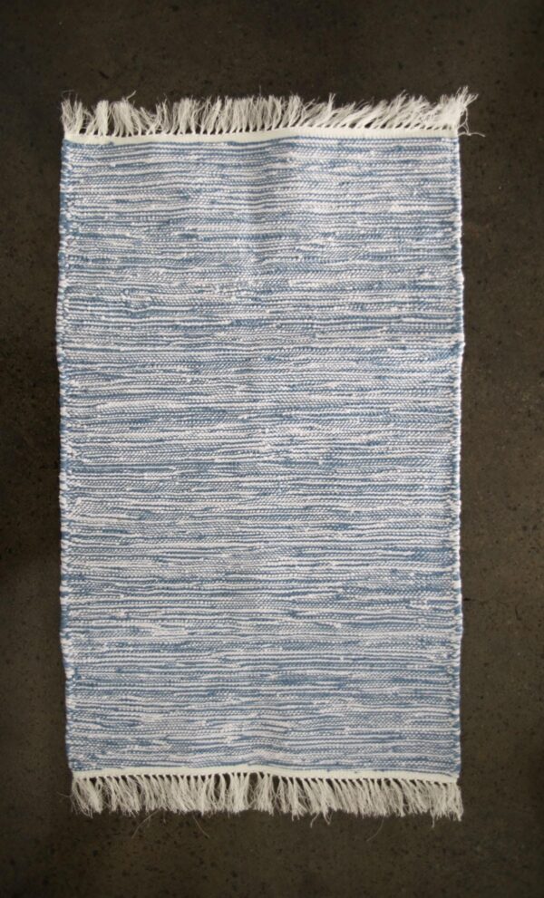 Small Chine Hand Woven Recycled Cotton Rug