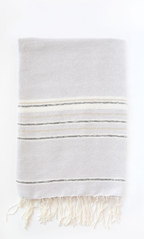 Throw Stripes Bicolor Metallic Bamboo/Cotton