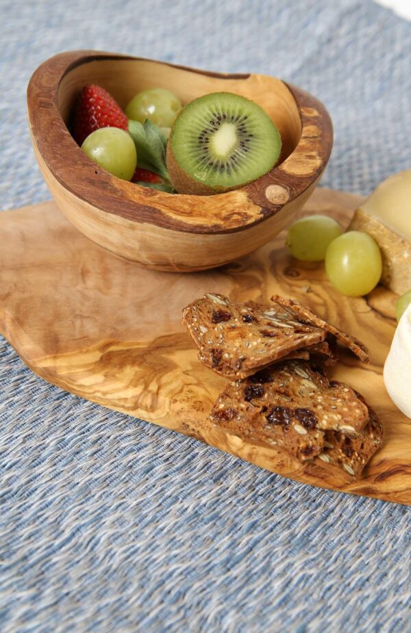 Olive Wood Rustic Small Bowl 5 1/2"