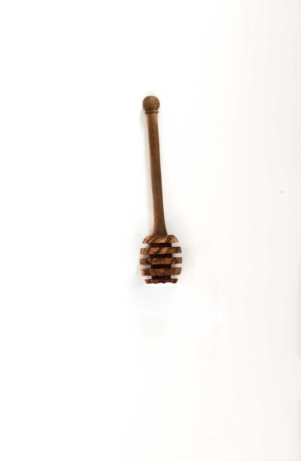 Olive Wood Honey Dipper 5"