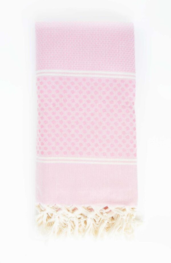 Fouta Bath Towel Polka Dots Pink