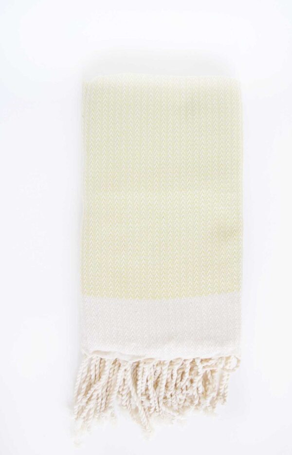 Fouta Herringbone Chartreuse Green