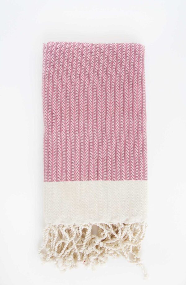 Fouta Herringbone Red