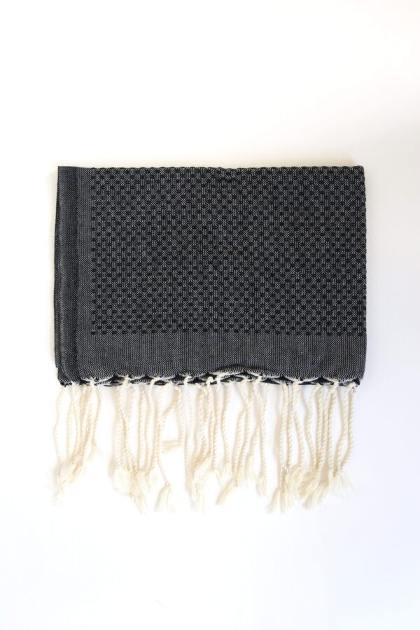 Hand Towel Honeycomb Black