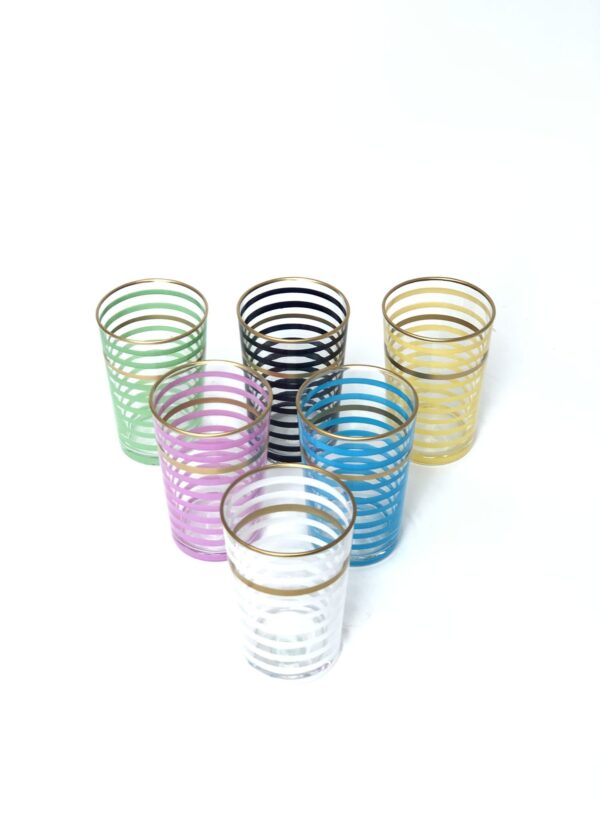 Set of Assorted Color Tea Glasses Marjana Palais Design | Scents & Feel