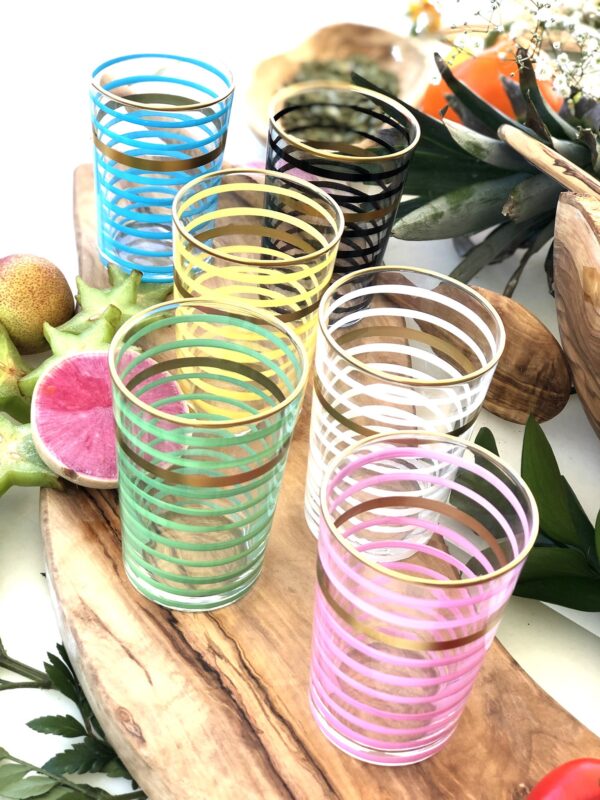 Set of Assorted Color Tea Glasses Marjana Palais Design | Scents & Feel
