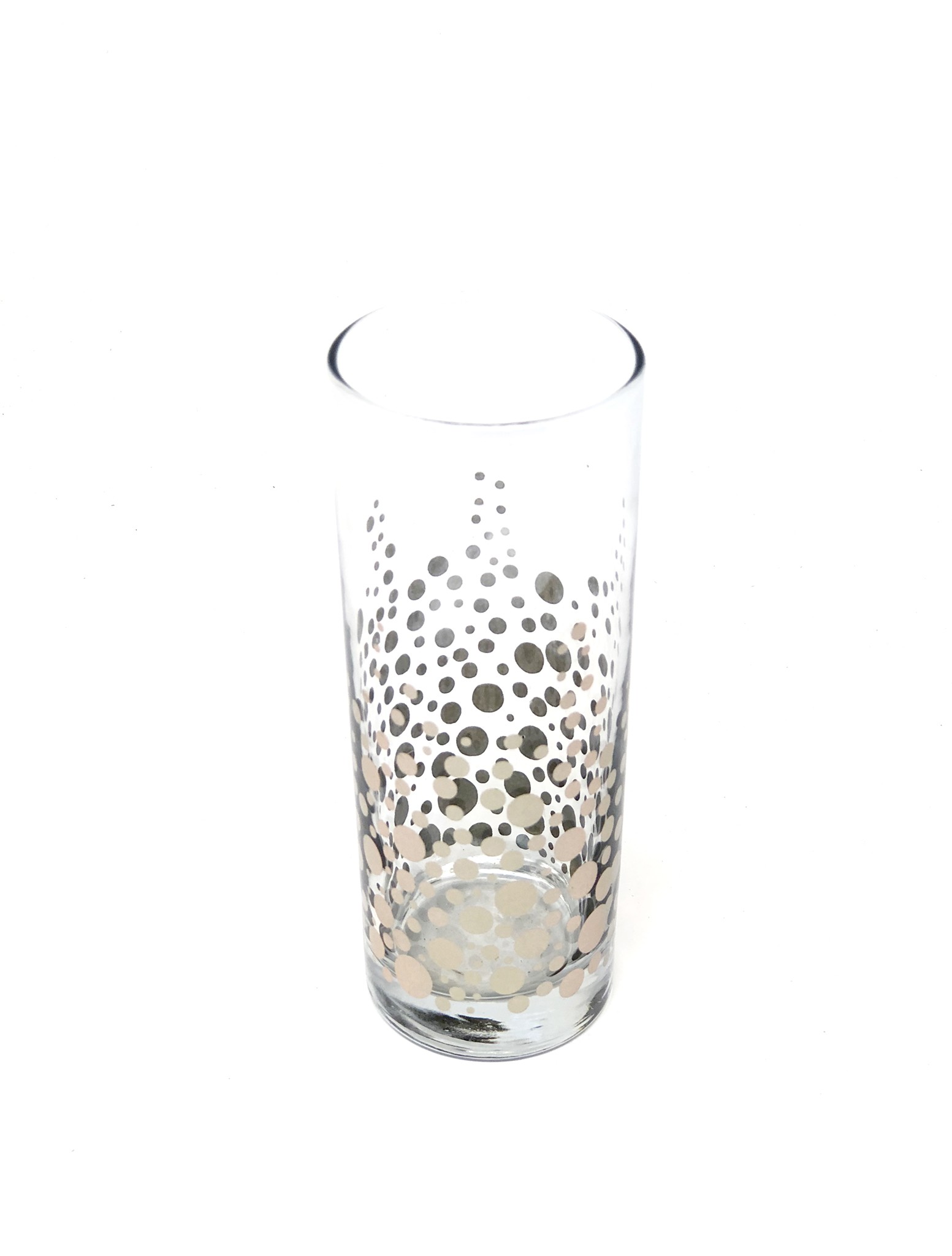 Set of 6 Tall Glasses Filled Bubbles Scents & Feel
