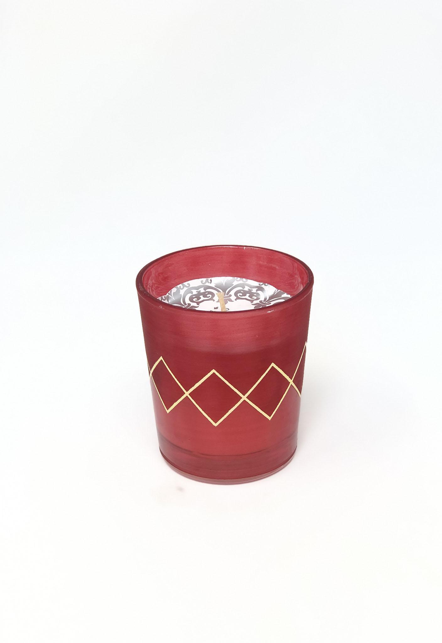Candle Zig Zag Red Scents & Feel
