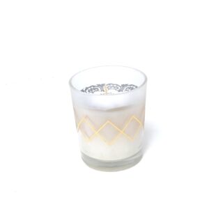 Candle Zig Zag White